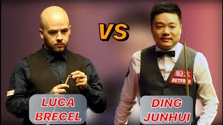 Luca Brecel VS Ding Junhui Snooker English Open 2020 [upl. by Pogue]