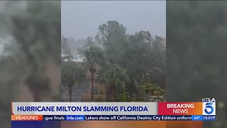 Hurricane Milton slams Florida [upl. by Ecnerrot]