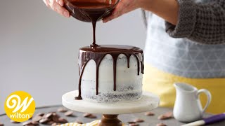 How to Make a Rich Chocolate Ganache Glaze Recipe  Wilton [upl. by Gibe]