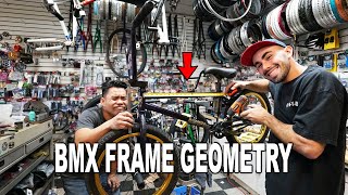 BMX BIKE FRAME MEASUREMENTS AND GEOMETRY [upl. by Narhem]