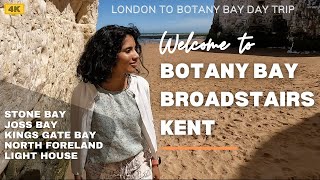 A Day Trip to Botany Bay Broadstairs Kent  Stone Bay  Joss Bay  Kingsgate Bay  Walking Trail [upl. by Elia]