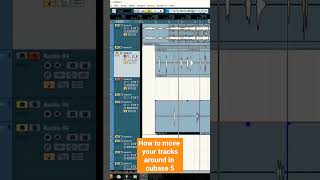 How to move tracks in cubase [upl. by Asum]