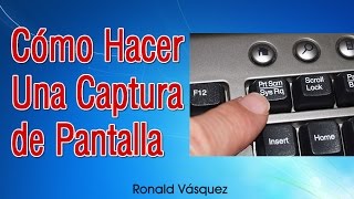 Como hacer una Captura de Pantalla en PC o Laptop [upl. by Carlen859]