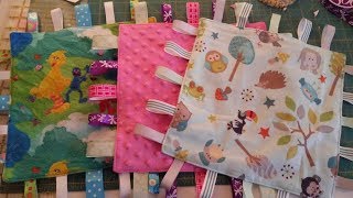 DIY Baby Taggy BlanketCrinkle Blanket [upl. by Oskar768]