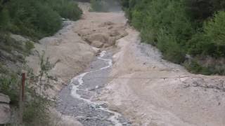 Illgraben 22072016  lave torrentielle Murgang debris flow [upl. by Bondie]