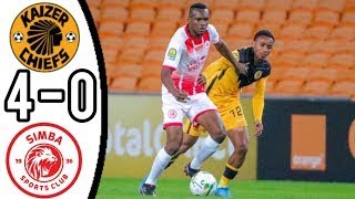 KAIZER CHIEFS VS SIMBA SC 4  0 GOALS AND EXTENDED HIGHLIGHTS [upl. by Anaeed]