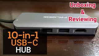 Falwedi 10in1 USBC Hub Dongle  Unboxing amp Reviews [upl. by Irpak]