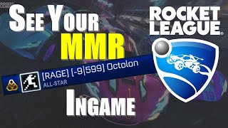 See your Rocket League MMR ingame with BakkesMod PC  SteamEpic [upl. by Marni]