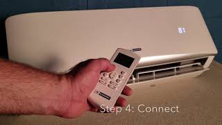 How to Setup WiFi App for Blueridge MiniSplit Air Conditioner [upl. by Herod936]