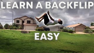 How To DO A BACKFLIP ON GROUND Step By Step TUTORIAL [upl. by Yolane967]