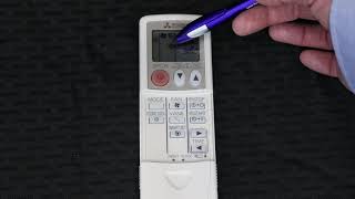 Mitsubishi Ductless Remote Instruction [upl. by Ayotl]