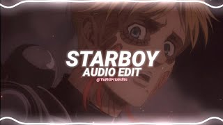 starboy  the weeknd ft daft punk edit audio [upl. by Mackey]