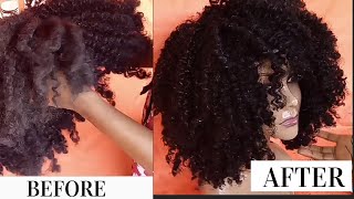 HOW TO WASH DRY amp MATTED CURLY SYNTHETIC WIG [upl. by Gnus850]