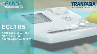 ECL 105  Single Channel Coagulation Analyzer [upl. by Auqeenwahs51]