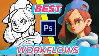 How to Paint in Photoshop  Best Digital Painting Workflows [upl. by Ik]