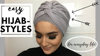 Easy Turban Styles For Everyday Life Hijab [upl. by Ahsimac]