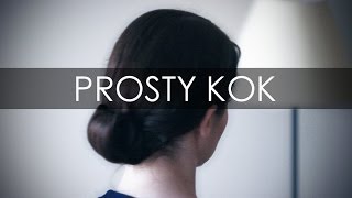 Prosty elegancki kok z włosów do ramion [upl. by Georgy528]