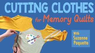 How to Cut Clothing to Make Memory Quilts [upl. by Jacky340]