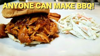 CROCK POT BBQ Chicken Shredded Easy Recipe [upl. by Bogusz861]