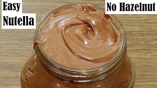 Easy Nutella Recipe Without Hazelnuts – How to make homemade nutella [upl. by Eicnahc]