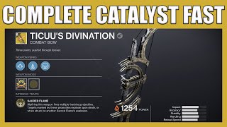 Fastest Way To Complete Catalyst For Ticuus Divination Exotic Bow  How To Get Exotic Bow destiny 2 [upl. by Lairret]