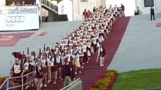 USC band entering the Coliseum 113013 [upl. by Blanka]