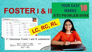 Foster 1 amp Foster 2 Forms LCRCLR KTU Qn EE201 CIRCUITS [upl. by Ohs]