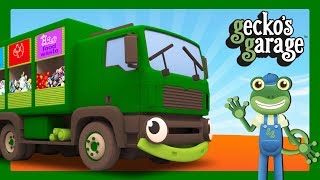 Garbage Truck Videos For Children  Geckos Garage  Truck Cartoons [upl. by Leonardo]