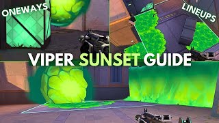 VIPER SUNSET GUIDE NEW MAP  VALORANT [upl. by Tacklind]