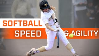 Softball Speed Agility and Strength Workout [upl. by Edwyna811]