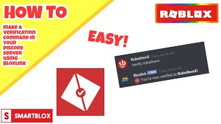 How to make verification command in your Discord server using Bloxlink  SmartBlox [upl. by Braunstein]