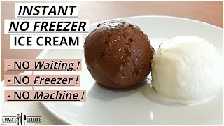 5 Minute INSTANT NO FREEZER Ice Cream  NO WAITING Easy Vanilla amp Chocolate Ice Cream Recipe [upl. by Columba]