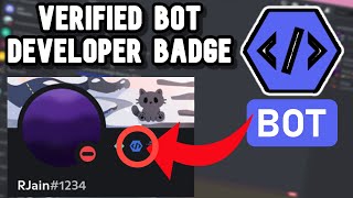 How to Get Verified Bot Developer Discord Badge 2024 [upl. by Nosyk]