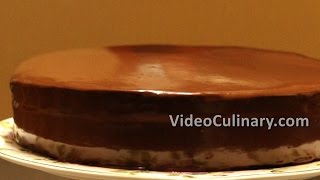 Chocolate Ganache Recipe amp How to Glaze a Cake [upl. by Karas551]