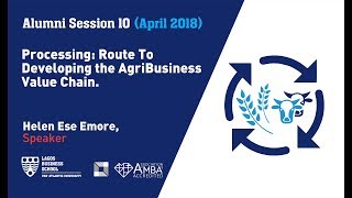 Processing Route To Developing the AgriBusiness Value Chain [upl. by Sibie585]