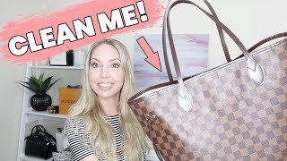 How To Clean Louis Vuitton Bag In 5 Minutes NEVERFULL HANDBAG [upl. by Georgine]