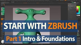 How to Start with ZBrush  Project Setup amp Sculpting Brushes  Part 1 [upl. by Gherardi]