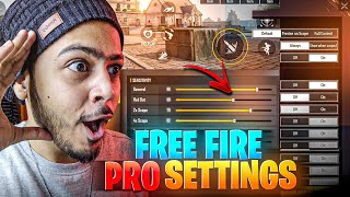 FREE FIRE  PRO SETTINGS  2023  FREE FIRE HEADSHOT SETTINGS [upl. by Fraya]