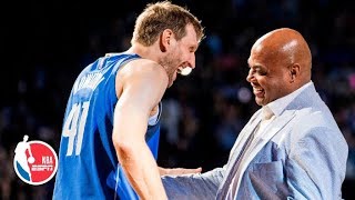 Charles Barkley Scottie Pippen and Larry Bird pay tribute to Dirk Nowitzki l NBA on ESPN [upl. by Crosse]