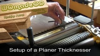 Planer Thicknesser Setup [upl. by Osugi]