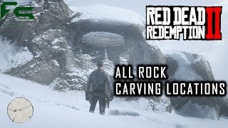 Red Dead Redemption 2  All Rock Carvings Locations Geology For Beginners [upl. by Mayap]