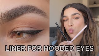 Winged Eyeliner For Hooded Eyes I 5 Easy Steps [upl. by Evets]