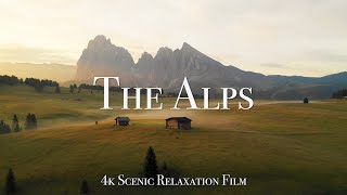 The Alps 4K  60 Minute Relaxation Film with Calming Music [upl. by Zahavi660]