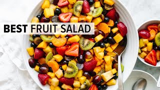 FRUIT SALAD  the best recipe and so easy [upl. by Redfield804]