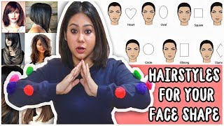 BEST HAIRCUT TO SUIT YOUR FACE SHAPE Round Oval Heart SquareHow To Pick ThatQuirkyMiss [upl. by Duvall153]