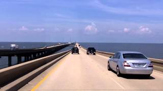 The Worlds Longest Overwater Bridge the Lake Pontchartrain Causeway [upl. by Nosnhoj552]