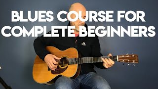 How to play Acoustic Blues Guitar  Beginners Lesson Part 1 [upl. by Akeemat640]