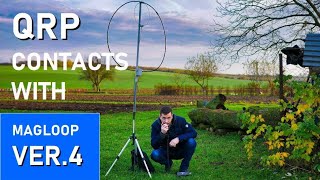 QRP with UltraLight Magnetic Loop Antenna and Xiegu X5105 [upl. by Ynnob882]