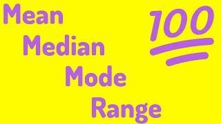 An Average Video  Mean Median Mode and Range [upl. by Matthaeus]