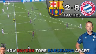 How Bayern Tore Barcelona Apart Barcelona 28 Bayern Munich  Tactics Analysis  Highlights [upl. by Staffard]